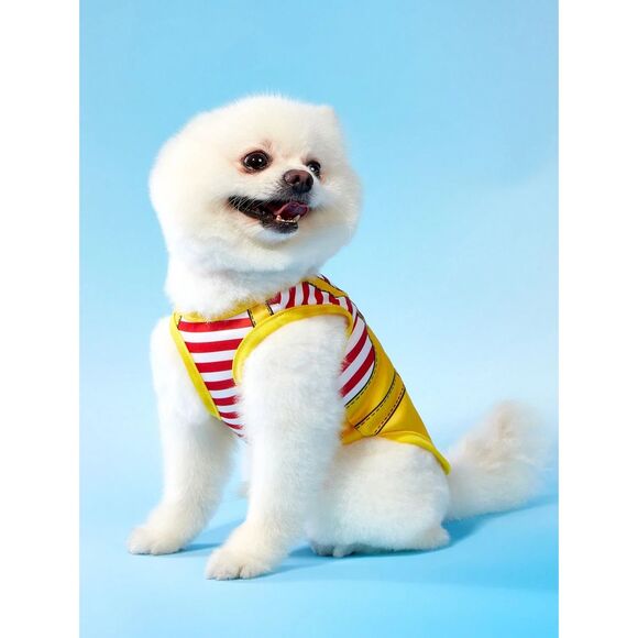 Dog Pet Costume Outfit Fast Food Puppy Cat Halloween Shirt Paw Print New Small - Picture 3 of 5